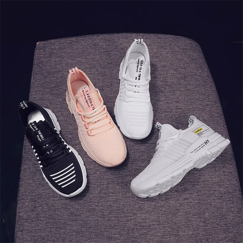 Comfortable inner ladies casual shoes 360 degree breathable wicking sports shoes women's vulcanized shoes beautiful and generous