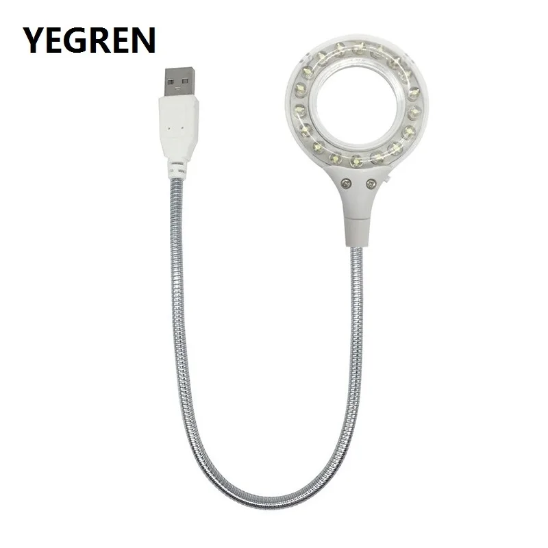 

USB Microscope LED Light Source with Freely Bent Hose Ultra Portable Flexible Ring Illumination Lamp for Biological Microscope