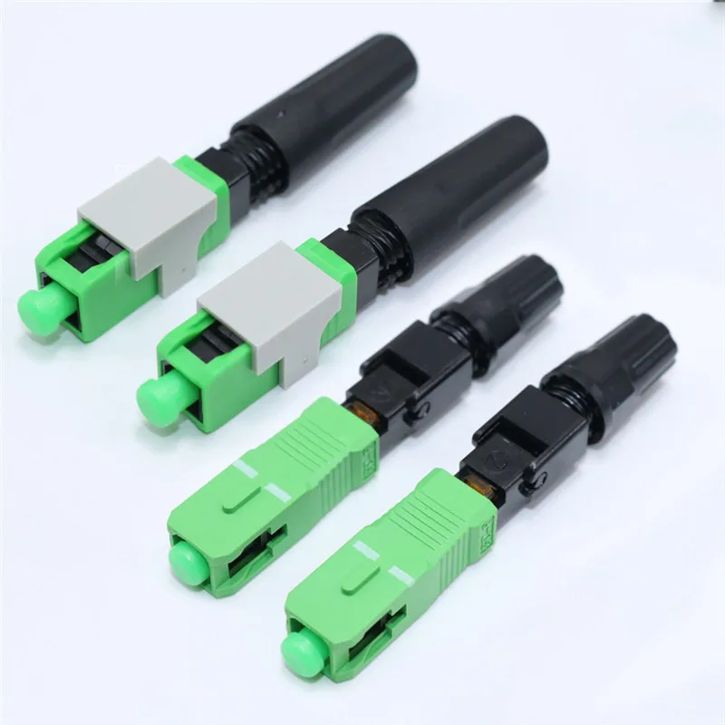 

10 pcs Fiber Connector Straight C cold junction APC fiber optic quick connector Pre-embedded SC/APC fiber optic quick connector