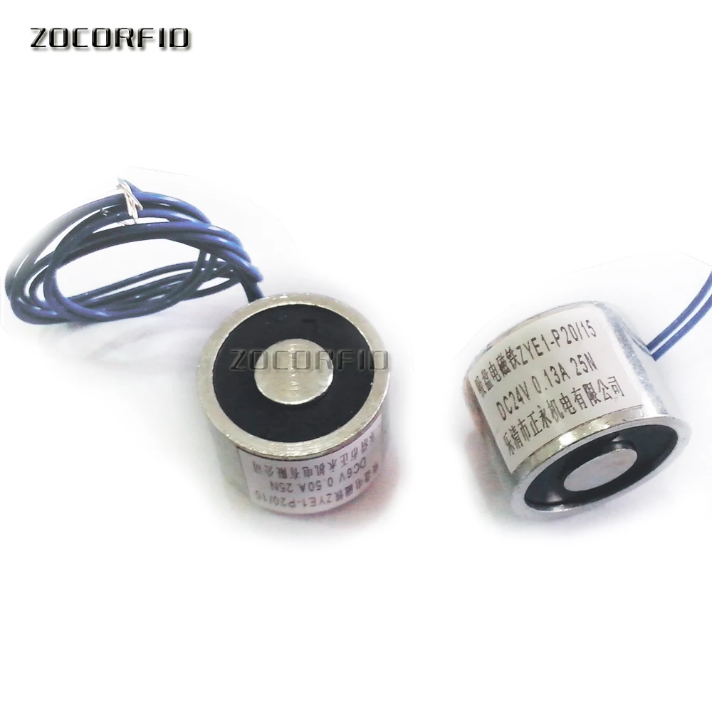 ZYE1-P20/15 DC12V 2,5 кг(25N) всасывающий Электромагнит постоянного тока, Круглый электромагнитный магнит