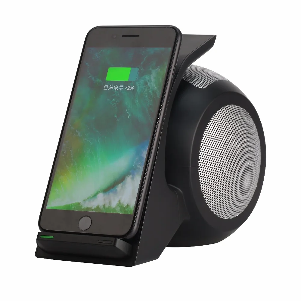 

Fast wireless charger QI standard general NFC 4.0 stereo bluetooth speakers scaffolding for samsung note8 s8 plus iphone8 10