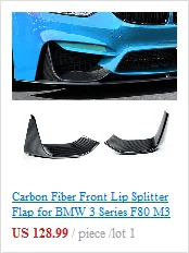Углеродное волокно губа-накладка с клапаном для BMW 3 серии F80 M3 4 серии F82 F83 M4 2012- 2 шт. авто-Стайлинг