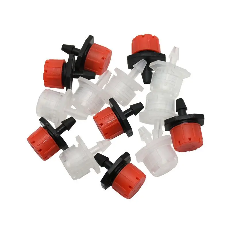 

1000pcs drip irrigation Micro Flow Dripper Adjustable Dripper Emitter on Barb for Micro Drip Irrigation Plant Flower Watering