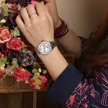 SINOBI Fashion Women’s Golden Wristwatches Waterproof Top Luxury Brand Ladies Geneva Ceramic Quartz Best Watch Steel Hour Saat