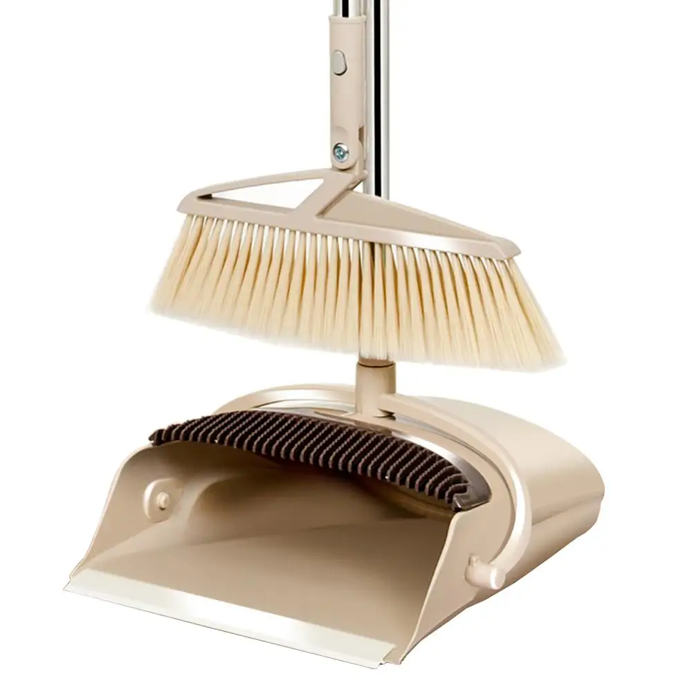 

Rotatable Broom Dustpan Suit Combination Foldable Long Handle Extendable Sweep Hair No Sticking Household Wind Proof Broom