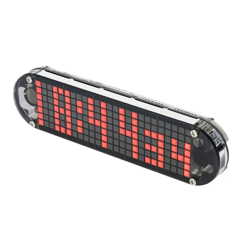 DS3231 многофункциональные часы-будильник светодиодный точечно-матричный эффекты анимации «сделай сам комплект подарки - Цвет: Красный