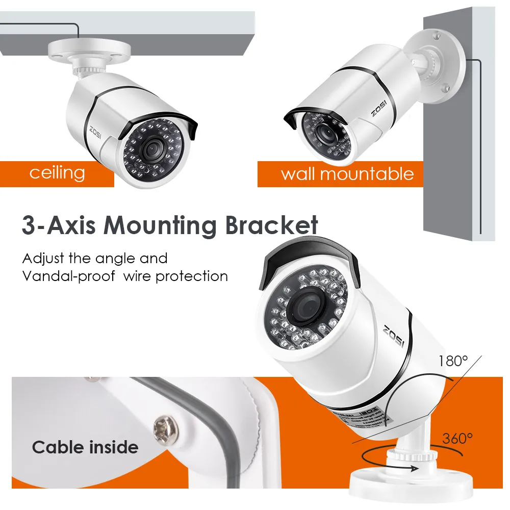 ZOSI 2CH Home Surveillance System 4CH DVR Kit HD 1080P CCTV System 2 stücke 2MP Outdoor Video Überwachung Kamera set Home Security ZOSI 2CH Home Surveillance System 4CH DVR Kit HD 1080P CCTV System 2 stücke 2MP Outdoor Video Überwachung Kamera set Home Security