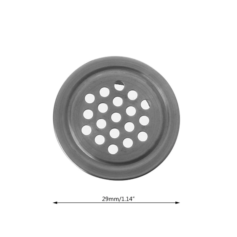 19mm /25mm /29mm /35mm /53mm Air Vents Stainless Steel Round Vent Mesh Hole for Kitchen Bathroom Cabinet JA55