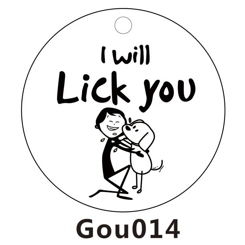 ID Tags For Dog And Cat Round Pet ID Tags Personalized solid stainless steel pets in tags Pet Name+ tel Phone+ Sex - Цвет: gou014
