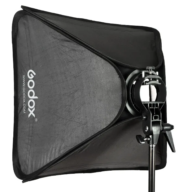 GODOX s-тип Bowens кронштейн+ 80x80 см 2" складной Портативная фотостудия Софтбокс диффузор сумка комплект для вспышки Speedlite блюдо
