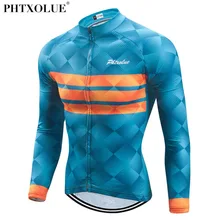 Phtxolue manga longa ciclismo jerseys respirável mountain bike roupas outono verão roupas de bicicleta maillot ropa ciclismo