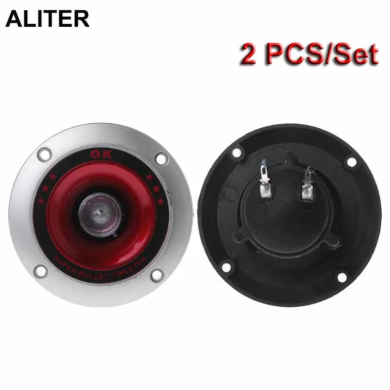 

2PCS Audio Speaker Tweeter 4" Piezoelectric Loudspeaker Treble Head Driver Home Stage