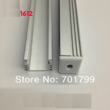 RA-1612; 1 м длинный светодиодный алюминиевый профиль(анодированный серебряного цвета цвет) с крышкой ПК; для flexibe или жесткий светодиодный полоски