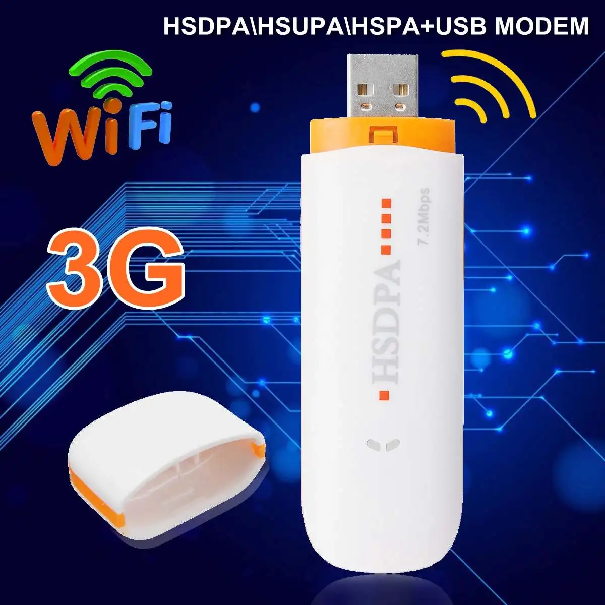 Мини usb-модем HSDPA \ HSUPA \ HSPA+ USB Dongle STICK sim-модем 7,2 Мбит/с 3G/4G беспроводной сетевой адаптер с TF sim-картой