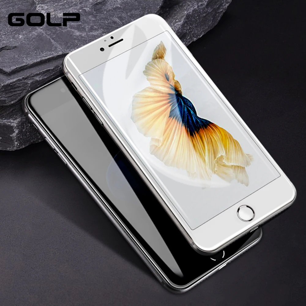 

Tempered Glass Film For iPhone 8 7 6 6S Full Screen Soft Edge Protection Film For iPhone X 8 7 6S 6 Plus Glass Protector