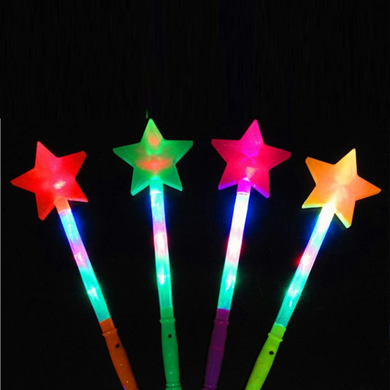  Luminous Toys Led Stick Star Love Heart Projection Glowing Stick Children Princess Light-Up Wands Gift for New Year Christmas  (11)