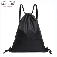 Aosbos, модная сумка на шнурке, для женщин и мужчин, повседневная, для путешествий, для хранения, посылка, функциональный Школьный рюкзак, Подарочная сумка для подростков
