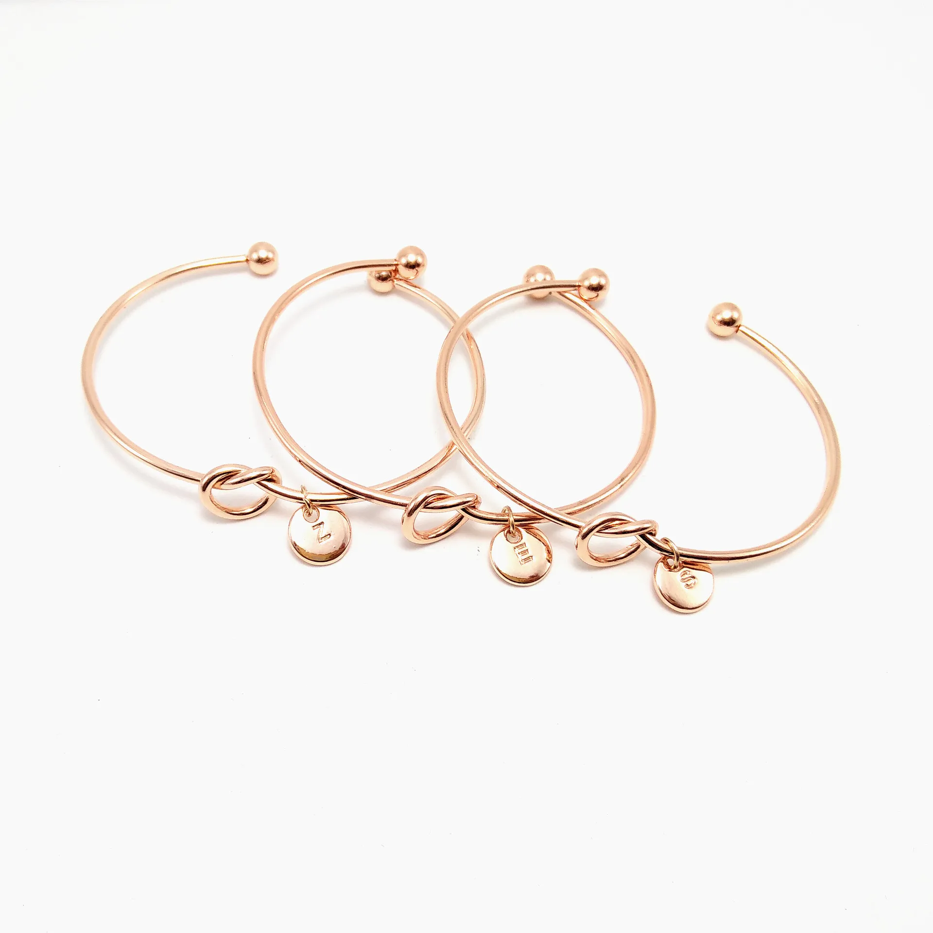 

1 Pcs Sell A-T Fashion Hologram Bracelets Rose Gold/Silver Alloy Letter Snake Chain Charm Bracelet Female Personality Jewelry