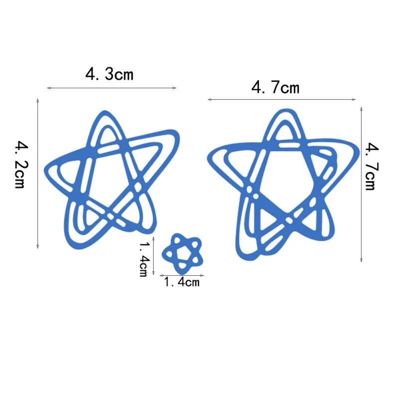 Скрапбукинг DIY неровная линия металл в форме звезды Вырубные штампы свадебная книга фотоальбом Художественная открытка декор Скрапбукинг вырубки