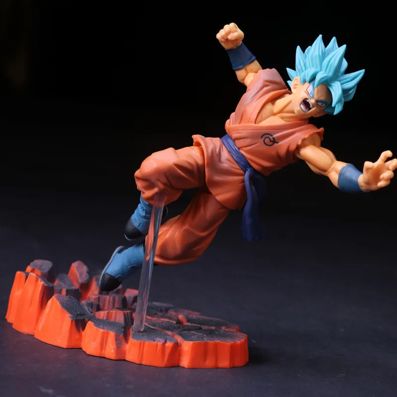 Аниме Dragon Ball Супер saiyan Goku ПВХ фигурка Коллекционная модель игрушки куклы 15 см