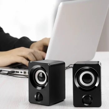 

USB Speaker Mini Portable Speaker with HD Audio Strong Compatibility for Notebook Desktop Computer NK-Shopping