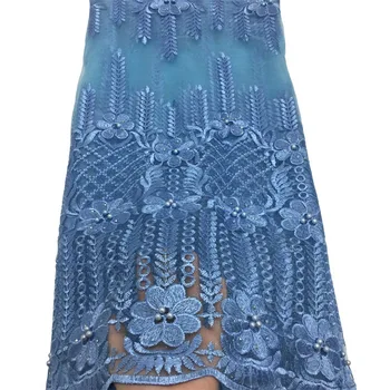 

African Lace Fabric For Wedding Dress High Quality French Lace Fabric With Stones Fashion Nigerian Lace Fabric