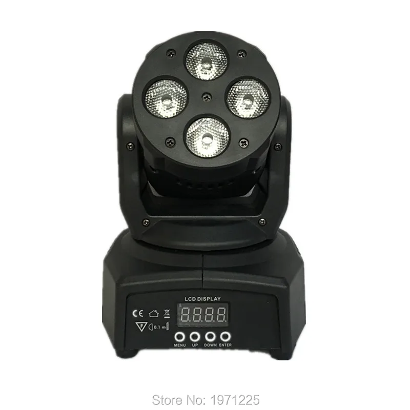 

2pcs/lot The brightest LED Moving Head Mini wash 4x10w RGBW rgbw/dj equipment power mini moving light