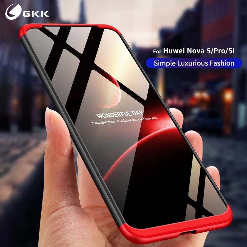 

GKK Original for Huawei nova 5 pro Case All-included Anti-knock Matte Hard PC Cover for Huawei nova 5i P20 lite 2019 Case Funda