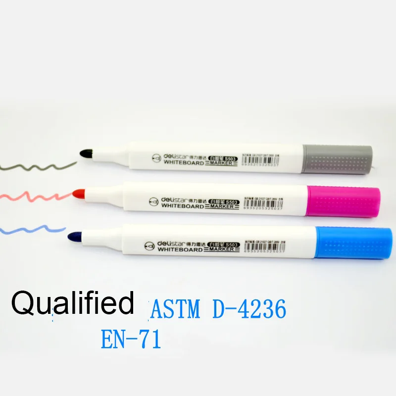 10 Pcs/Box Economical & Durable Triangle Pen Dry Erase Marker