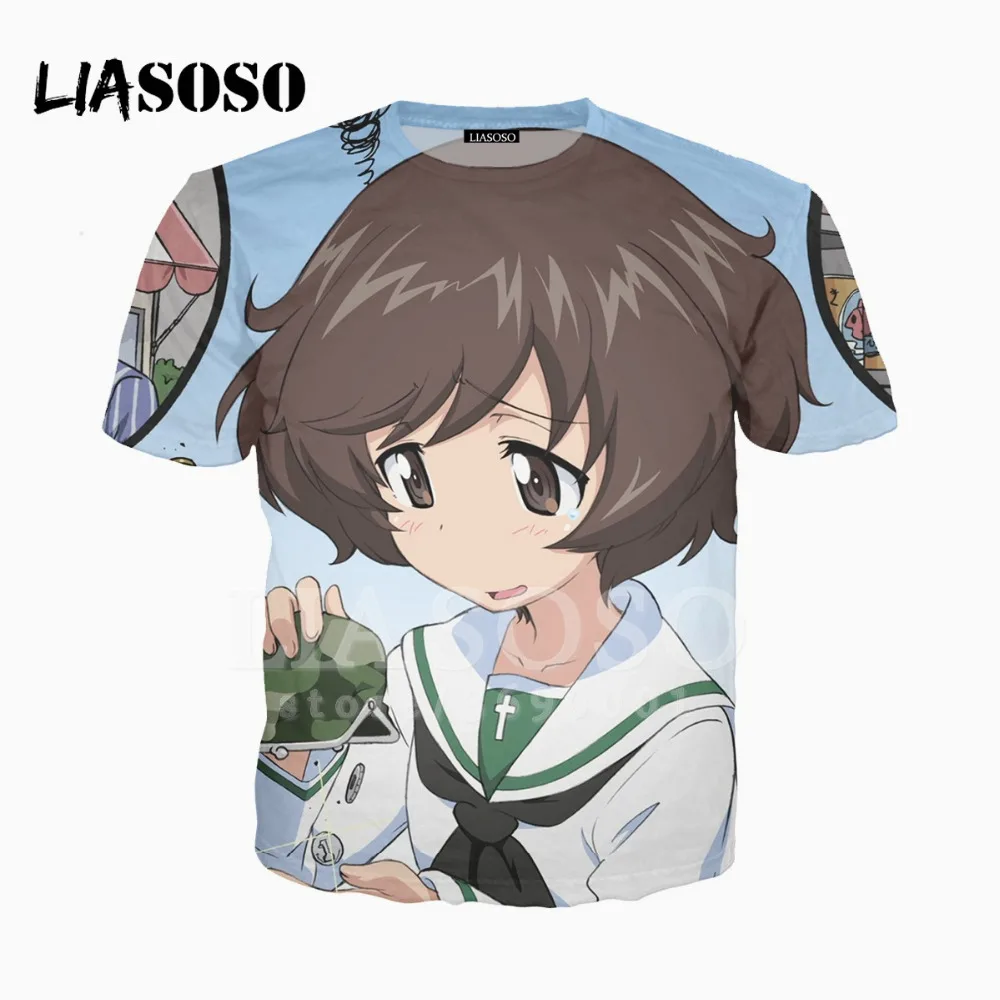 LIASOSO 3D унисекс с принтом аниме для девочек и PANZER Забавный Kawaii лоли брыжейкой бак