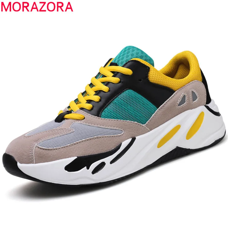 

MORAZORA 2019 new arrive women sneakers fashion lightweight mesh couple shoes spring summer flat casual shoes woman big size 45