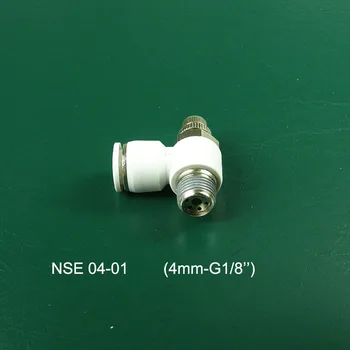 

50PC Pneumatic 4mm to G1/8'' PT Thread 90 Degree Quick Fitting white/NSE 04-01