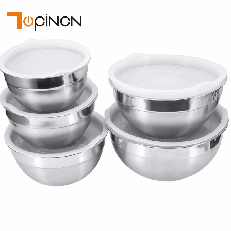

2017 Thicken Stainless Steel Silicone Bottom Prevent Egg Beating Pan/Mixing Bowl/Kneading Basin Fermentation Pot Tools