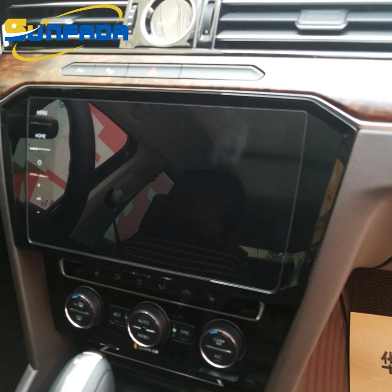 SUNFADA автомобильный навигационный экран протектор DVD lcd Закаленное стекло пленка