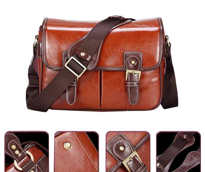 retro caso couro do plutônio bolsa ombro