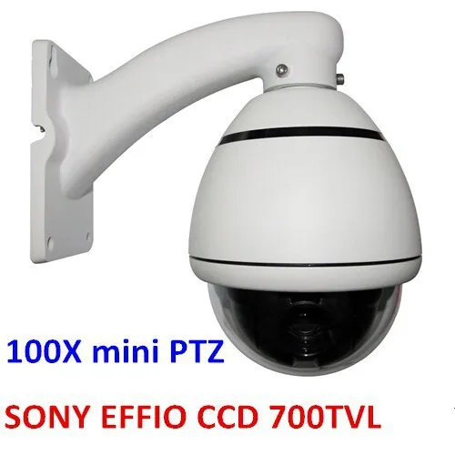 Камера PTZ 100X Sony CCD 700TVL Купольная камера ВИДЕОНАБЛЮДЕНИЯ мини высокоскоростная