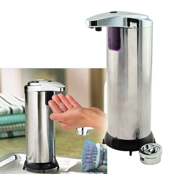 

280ml Automatic Stainless Steel Hands Free Automatic IR Sensor Touchless Soap Liquid Dispenser Touchless Dispenser