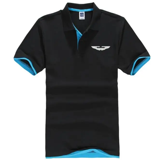

2019 man woman summer high quality short sleeve Aston Martin polo shirt Double colours cotton Polo Shirts