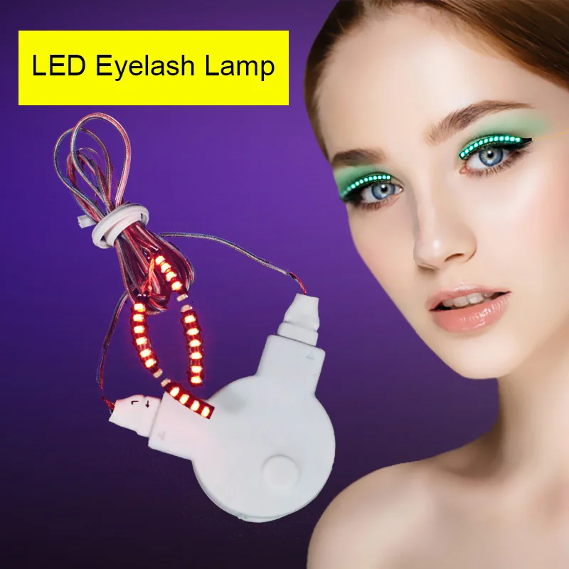 

LED Eyelashes Waterproof Interactive Eyelash Shining Eyelid Tape for Party NightClub KTV Halloween 669