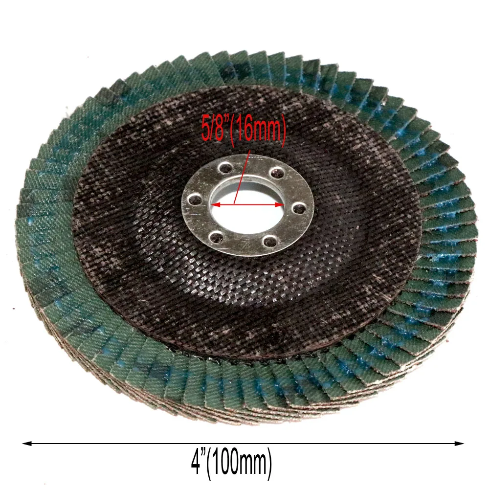 Authentic Merchandise 100mm 4'' Flap Disc Sanding Grinding Wheel for