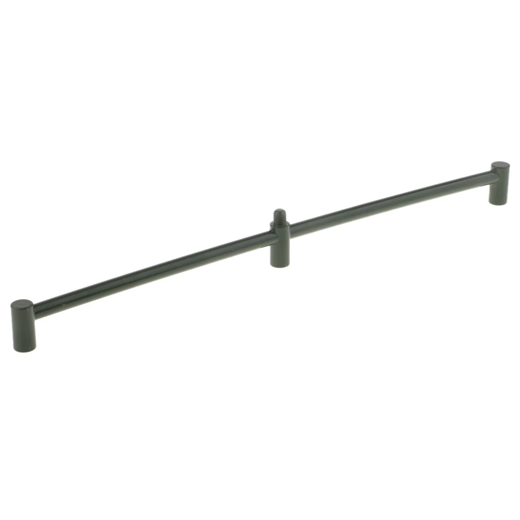 Metal Fishing Tackle Buzz Bar for 3 Rods M3/8 Standard Thread Fit All Fishing Rods Rest Head 15.9''
