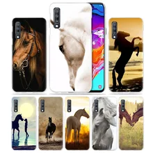 В форме лошадок, животных, чехол для samsung Galaxy A50 A70 A80 A20e A60 A40 A30 A20 A10 A8 A6 плюс A9 A7 жесткий чехол PC Fundas Capa чехол для телефона