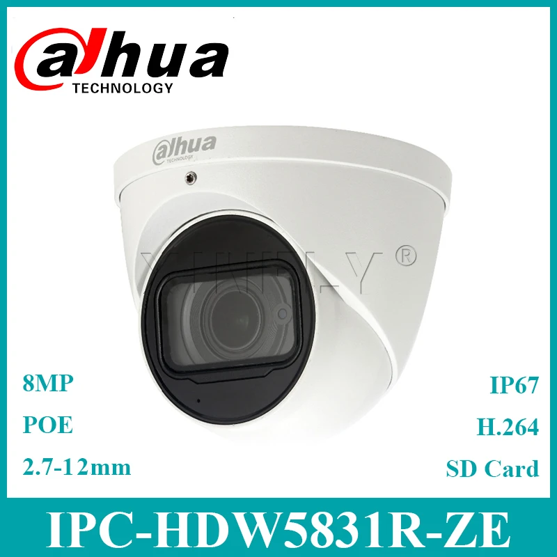 Dahua оригинальный IPC-HDW5831R-ZE 8MP POE 2 7 ~ 12 мм Моторизованный объектив глазного яблока