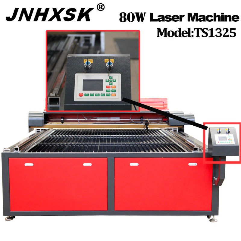 JNHXSK 110 В/220 В 80 Вт лазер Ts1325 Ruida система Co2 Usb интерфейс Cnc лазерный гравер 1300x2500мм