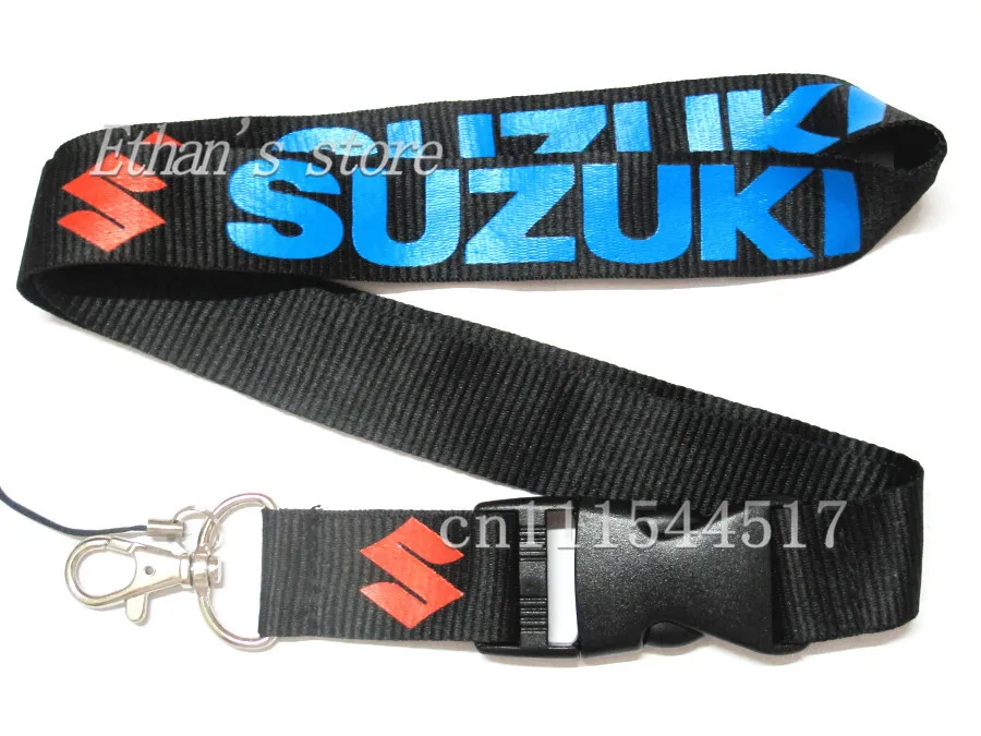 New suzuki keys lanyard blue car logo auto neck strap mobile phone