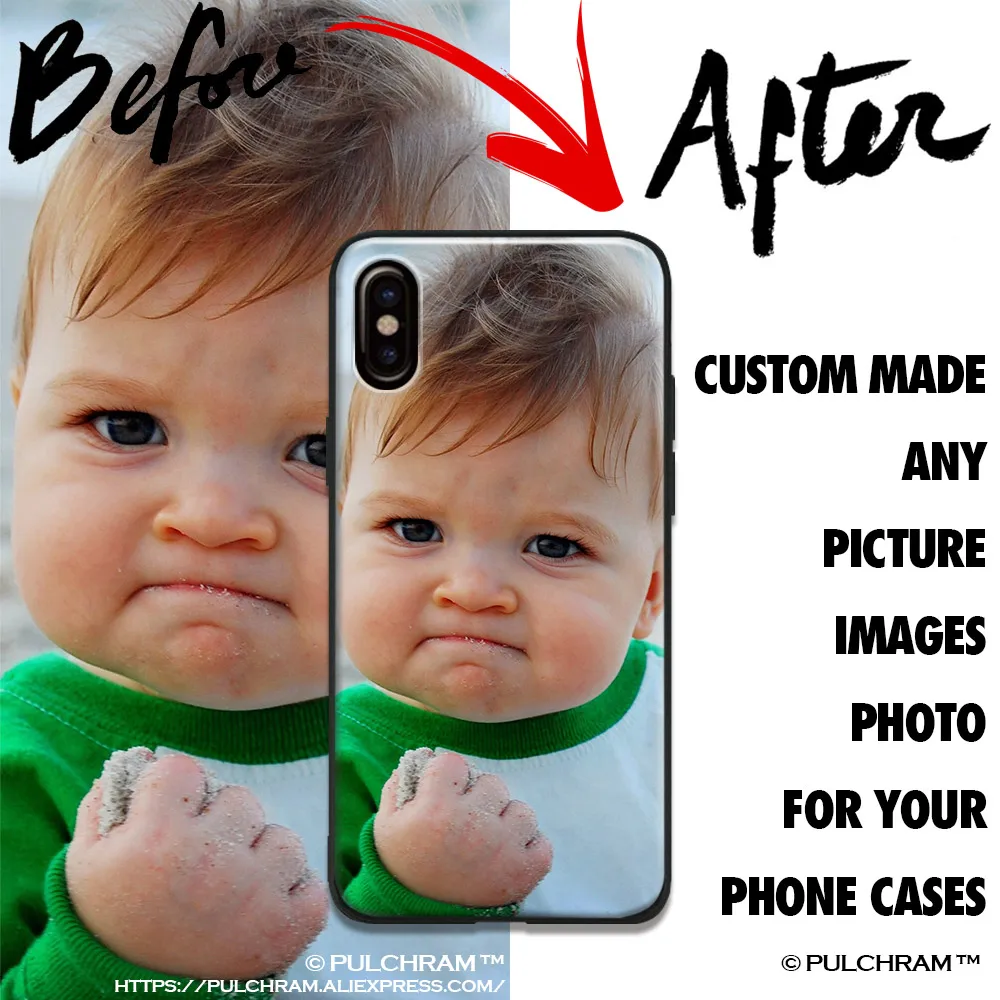 

Custom made diy Photo image picture Soft Silicone Phone Case Cover Shell For Apple iPhone 5 5s SE 6 6s 7 8 Plus X XR XS MAX