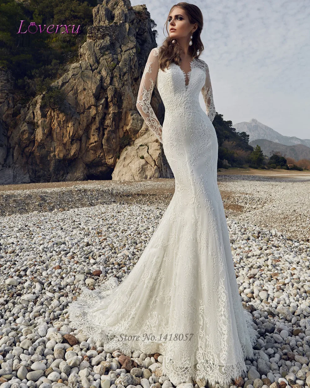 Best Deal Robe De Mariee Sirene Com Manga 2017 Sexy Berta Wedding