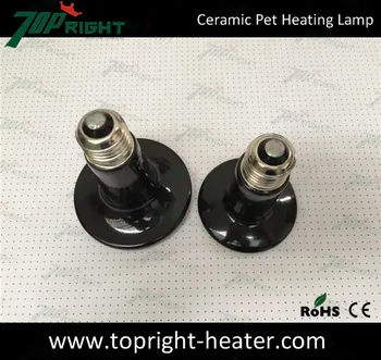 

Custom 85x110mm 110V 100W crawler reptiles ceramic heating lamp pet snake tortoise spider heater insulation lamp light