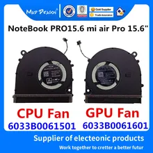 Nouveau original CPU ventilateur de refroidissement vidéo GPU ventilateur de refroidissement gauche droite ventilateur pour Xiao mi ordinateur portable PRO 15.6 mi air Pro 15.6 "ventilateur CPU GPU ventilateur(China)
