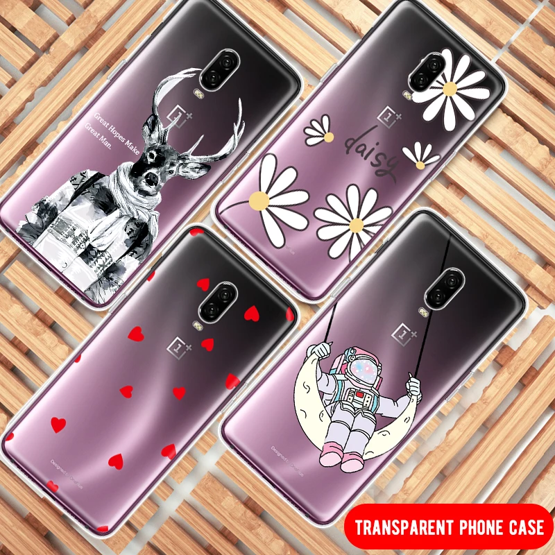 

Daisy Flowers TPU Phone Case For Oneplus 7 Pro 7Pro 6t 6 Oneplus7 1+7 One plus 7 Pro 6T Astronaut Pattern Cases Back Cover